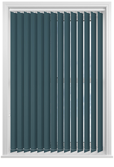 Trinity (Blackout), Teal - Vertical Blind